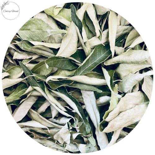 CurryForest Premium Dried Curry Leaves-100% Natural, Pesticide-Free Whole Leaves, USA Grown, Air Dried.